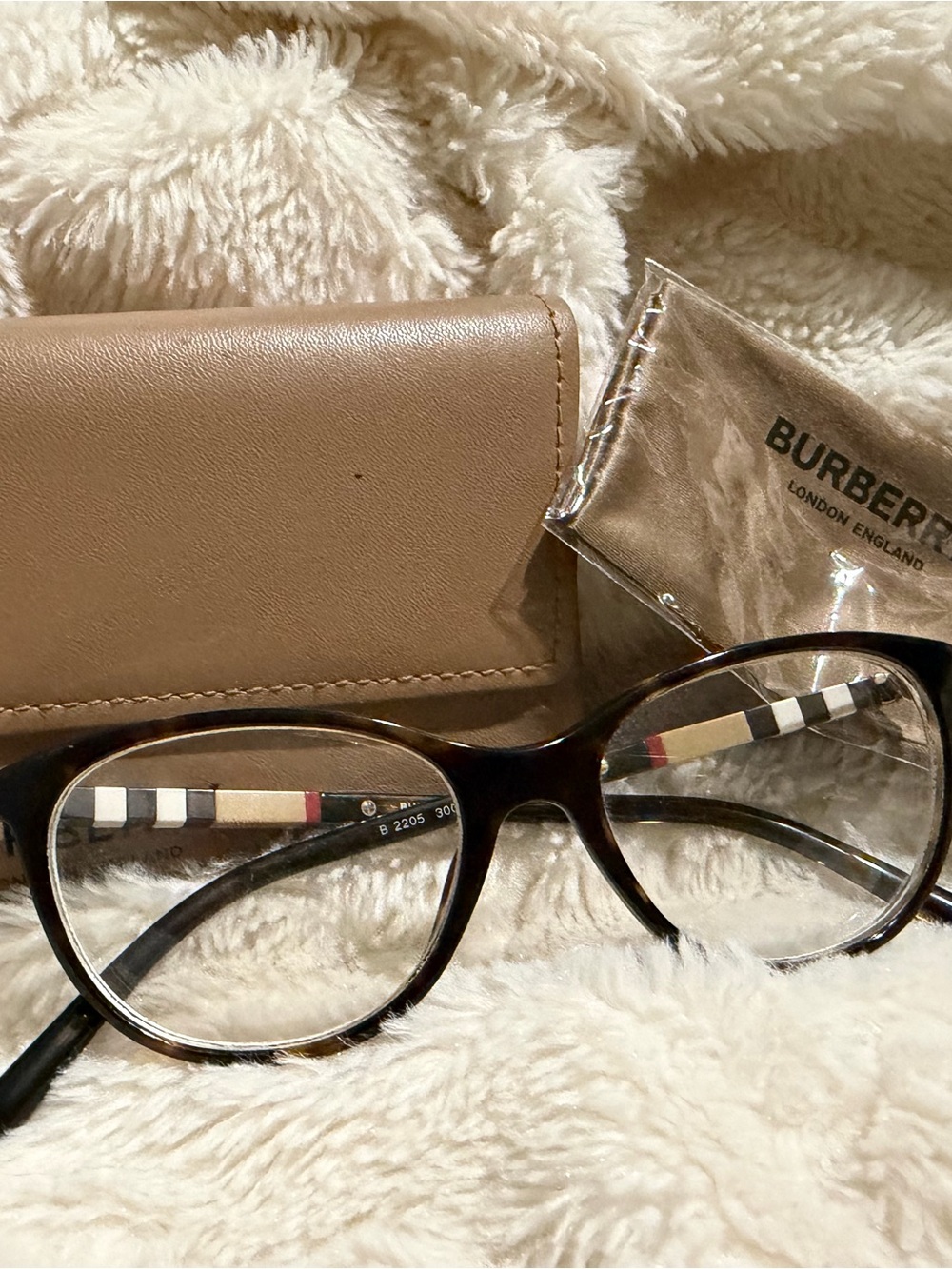 Burberry Eyewear Glasses Frames with Case! Cloth included!